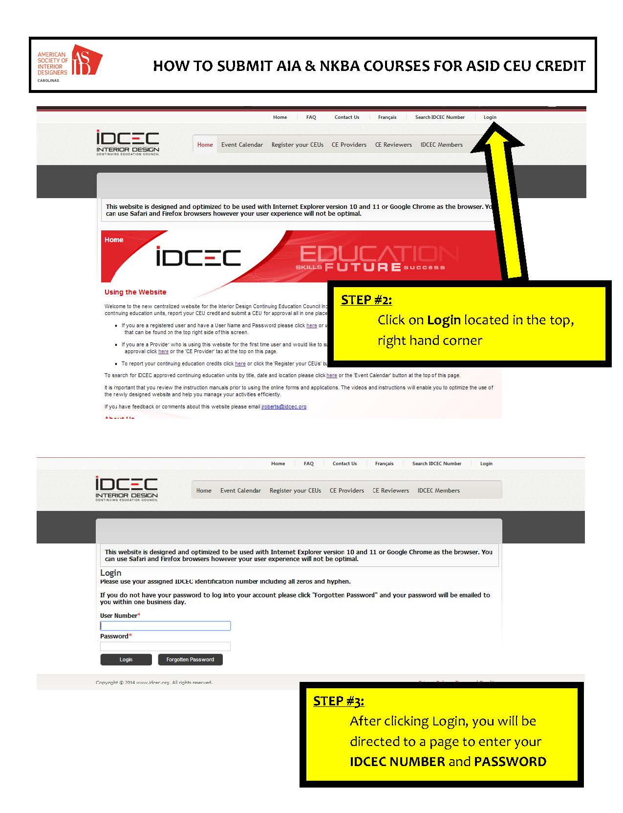 HOW TO SUBMIT AIA  NKBA COURSES FOR ASID CEU CREDIT Page 02